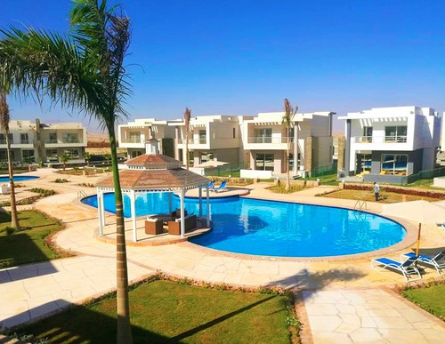 Hurghada, Red Sea, Elegant new Single Villa + Swimming Pool + Sea View + Garden + Installments plan