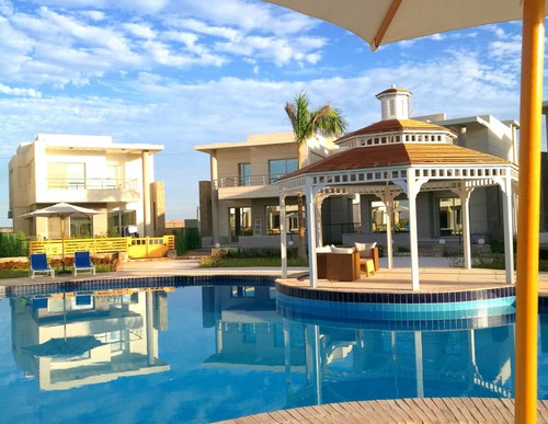 Hurghada, Red Sea, Elegant new Single Villa + Swimming Pool + Sea View + Garden + Installments plan